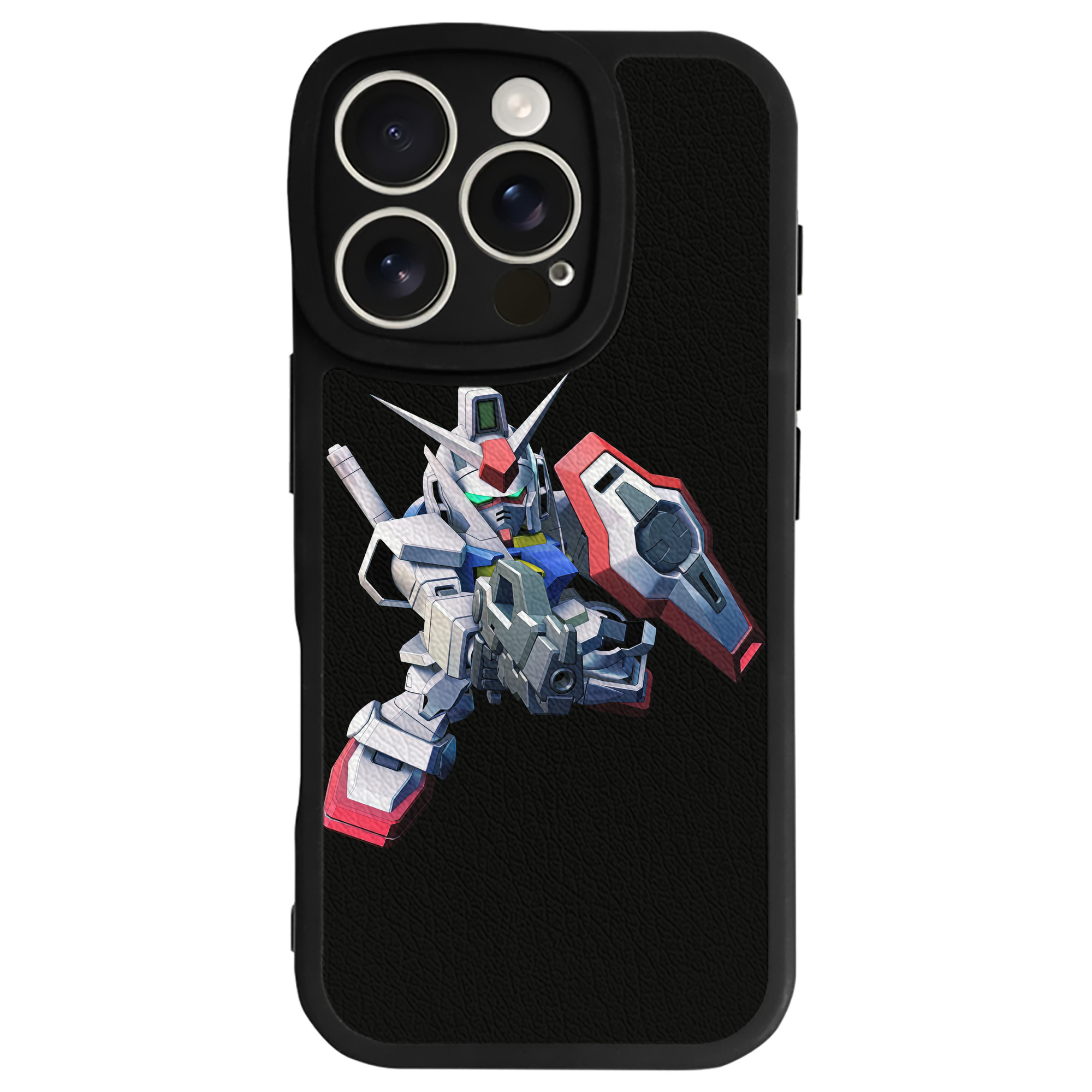 （画像用） 機動戦士ガンダム Mobile Suit Gundam 【iPhone 16シリーズ対応】シリコンスマホケース（レザー調） 材質：シリコン